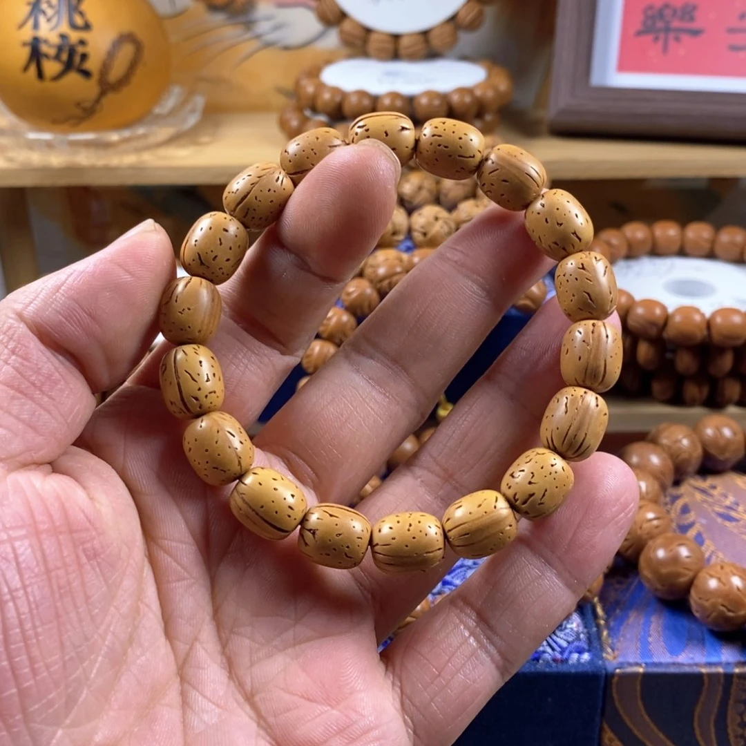 桃核手串c***魔盘锦奶油核老型枣珠