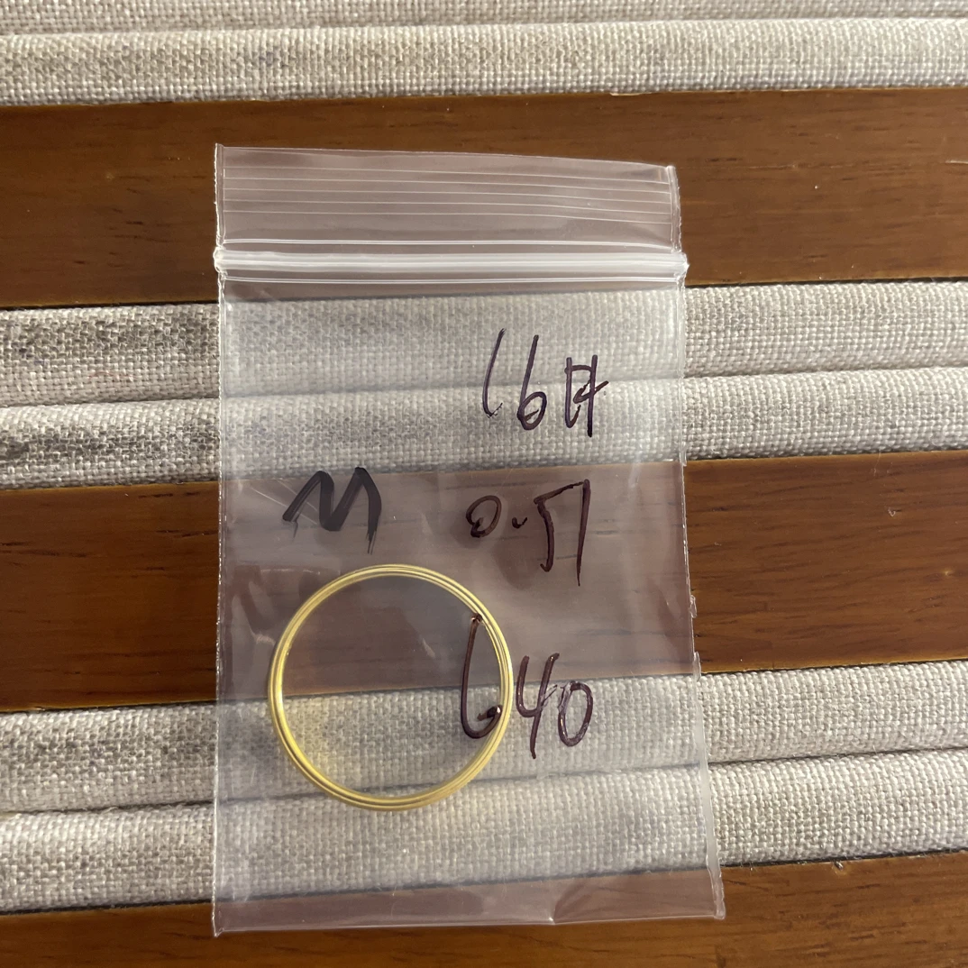 A6克重0.51 16号 猫眼戒指 足金999