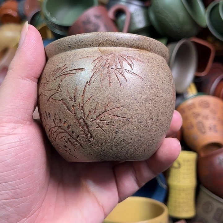 紫砂茶杯全手工紫砂主人杯