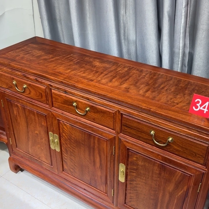 四***9花梨木类书柜34号全材缅花大概紫檀餐边柜无辅料假一赔四