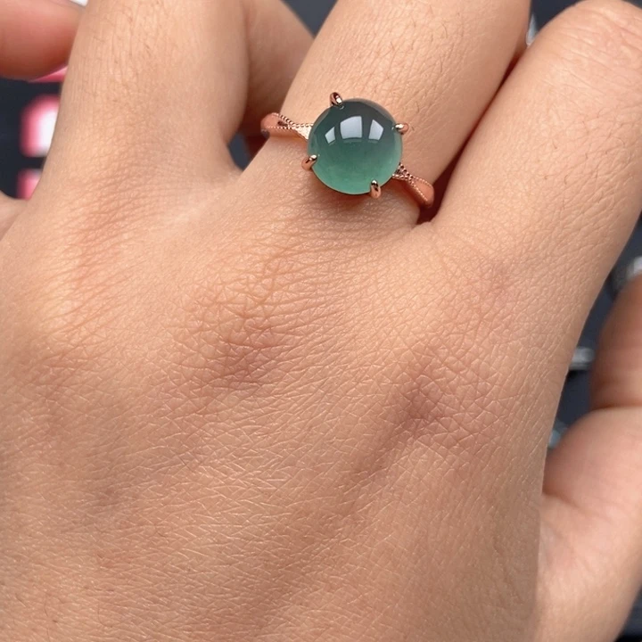 二***风翡翠未镶嵌戒指戒指