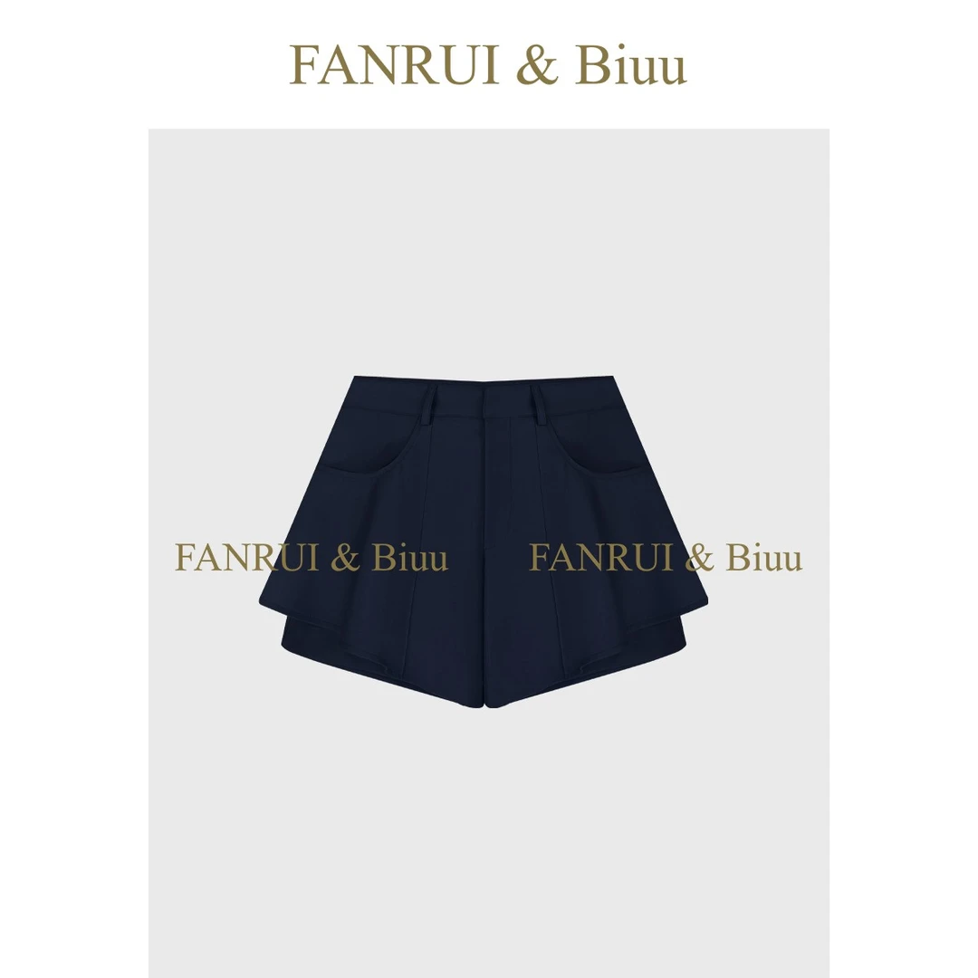 FANRUI/泛芮「甜度爆棚」夏天出街休闲短裤高腰显瘦半身裙裤B15806