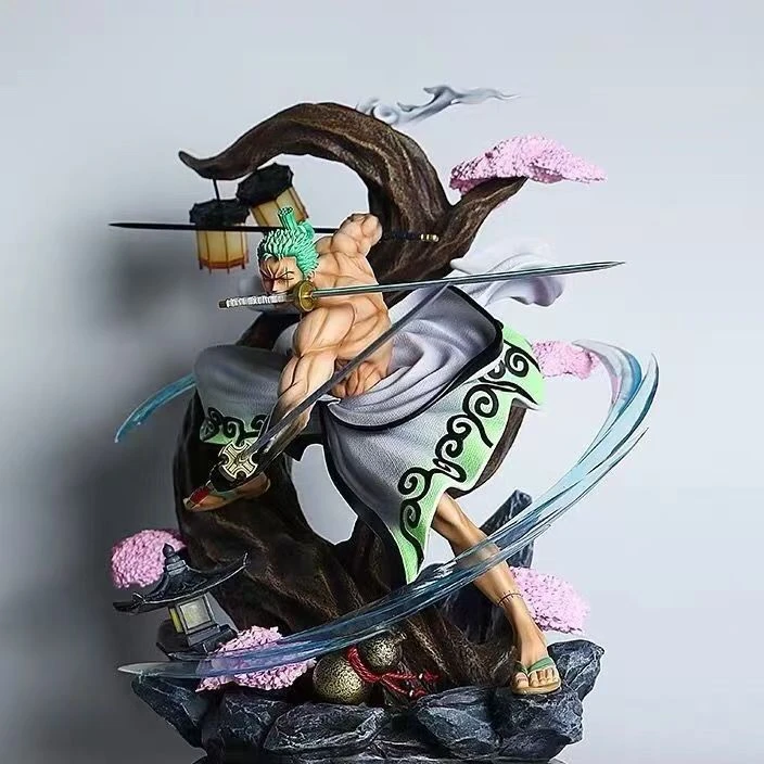 海贼王系列三刀流狂虎索隆   优质手办模玩摆件