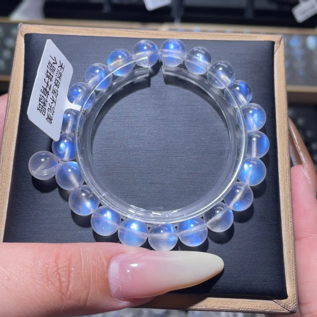 未镶嵌长石手链蓝月光手链9mm