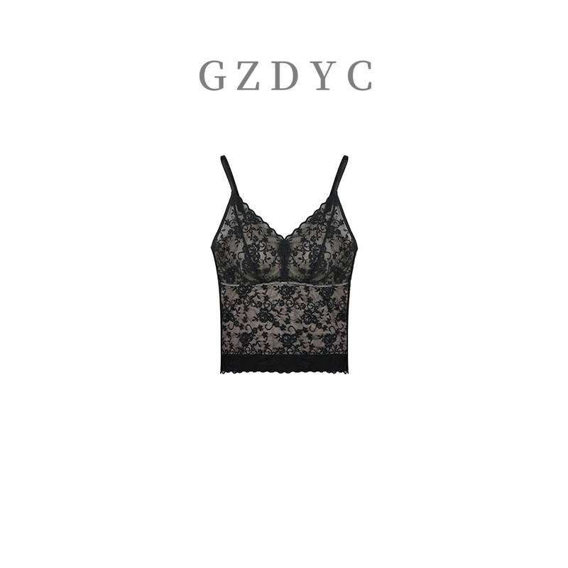 春夏新款法式蕾丝吊带性感女内搭女背心打底时尚聚拢