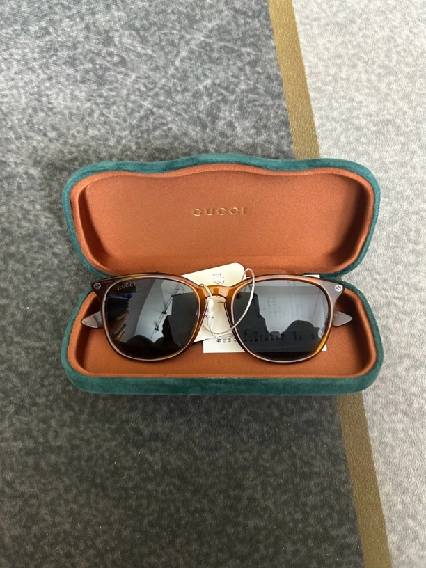 99新 GUCCI/古驰 古驰gucci棕色镜框墨镜99新