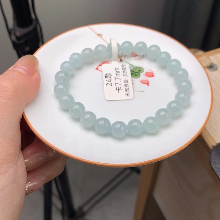 翡翠未镶嵌手链翡翠d49卡7.7