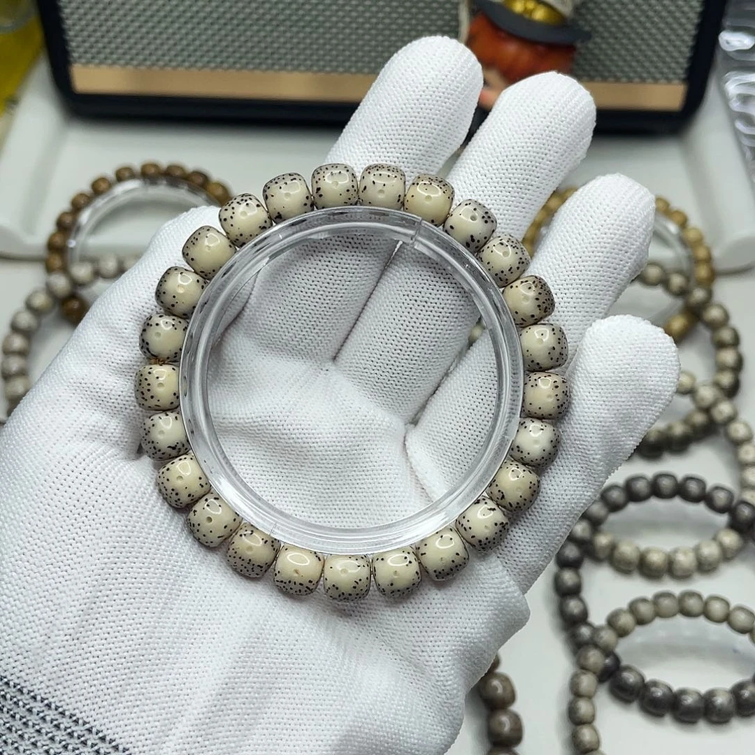 星月菩提手串9mm 灰冰通体