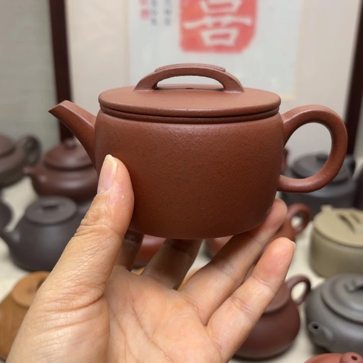 茶壶紫砂茶**香单一矿龙血砂40目半手工汉瓦微瑕福利