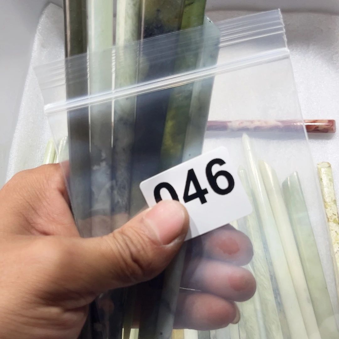 蛇纹石玉未镶嵌发簪