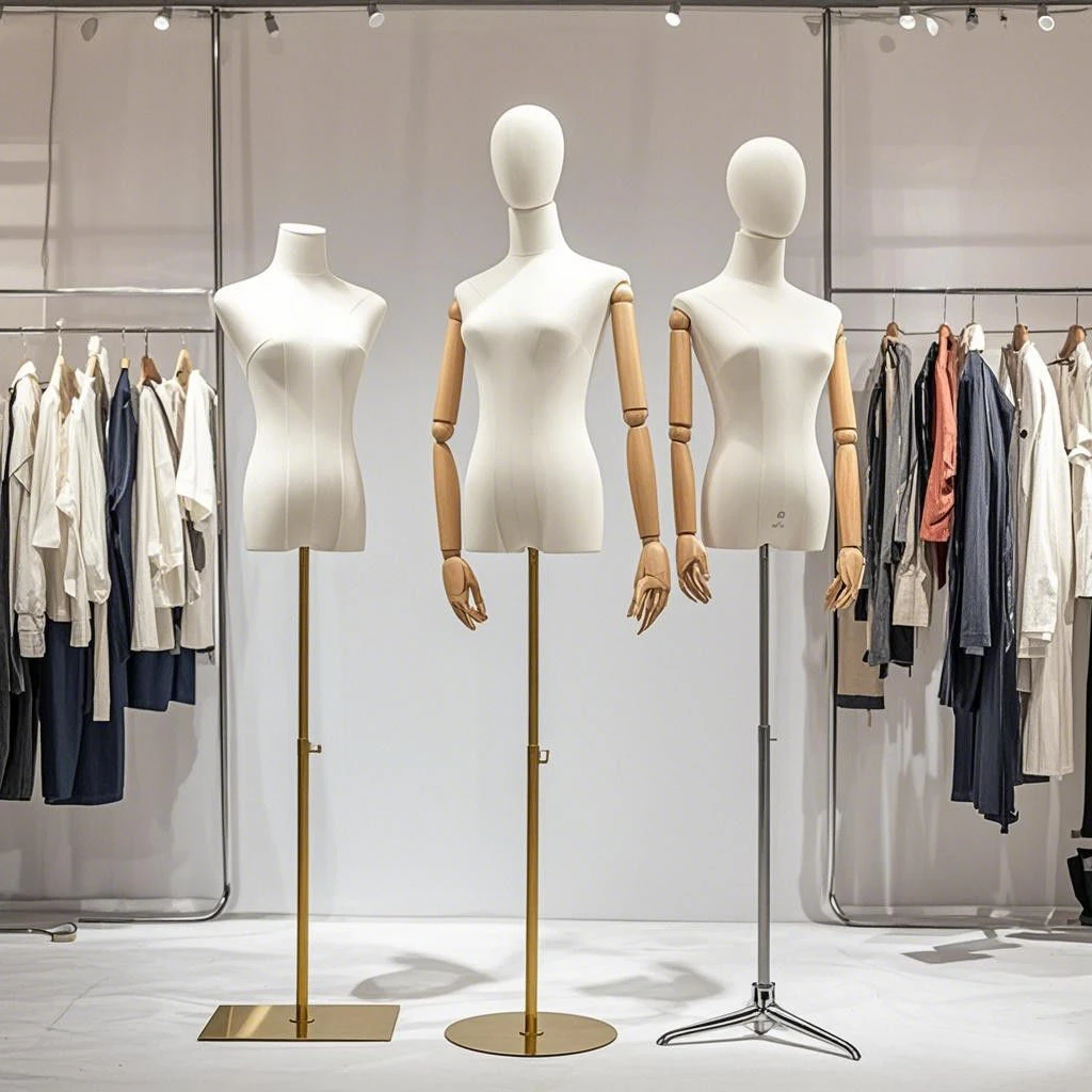 服装店模特道具女半身女装橱窗模特展示架女模特衣架服装展示架