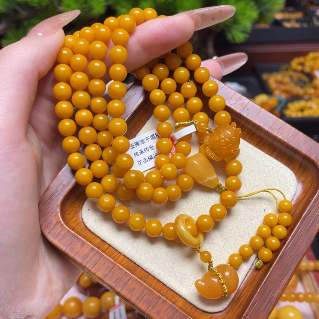 蜜蜡手链未镶嵌手串