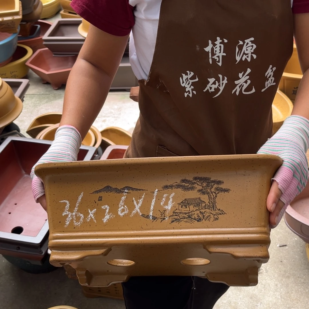 紫砂花盆盆景艺术