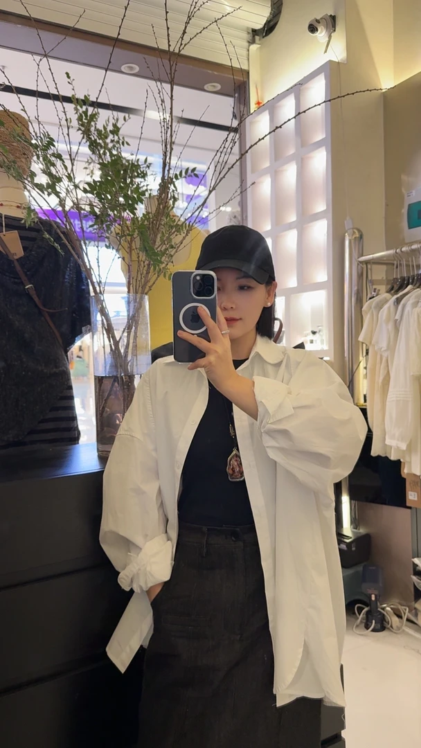 芳姐家/极简风爆款简约韩版时尚百搭防晒衬衣衬衫上衣