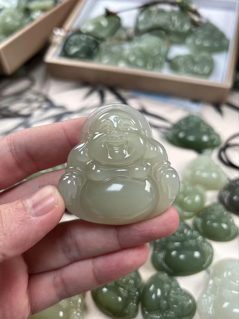 和田玉青海料佛公
