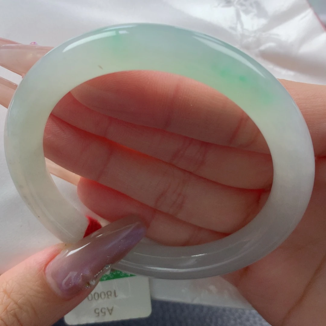 未镶嵌手镯翡翠缅甸天然翡翠A货55.5