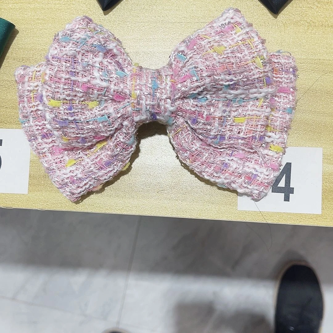 皮质铁合金蝴蝶结发夹