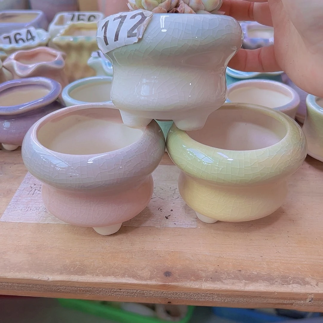 陶瓷花盆当场满12包邮