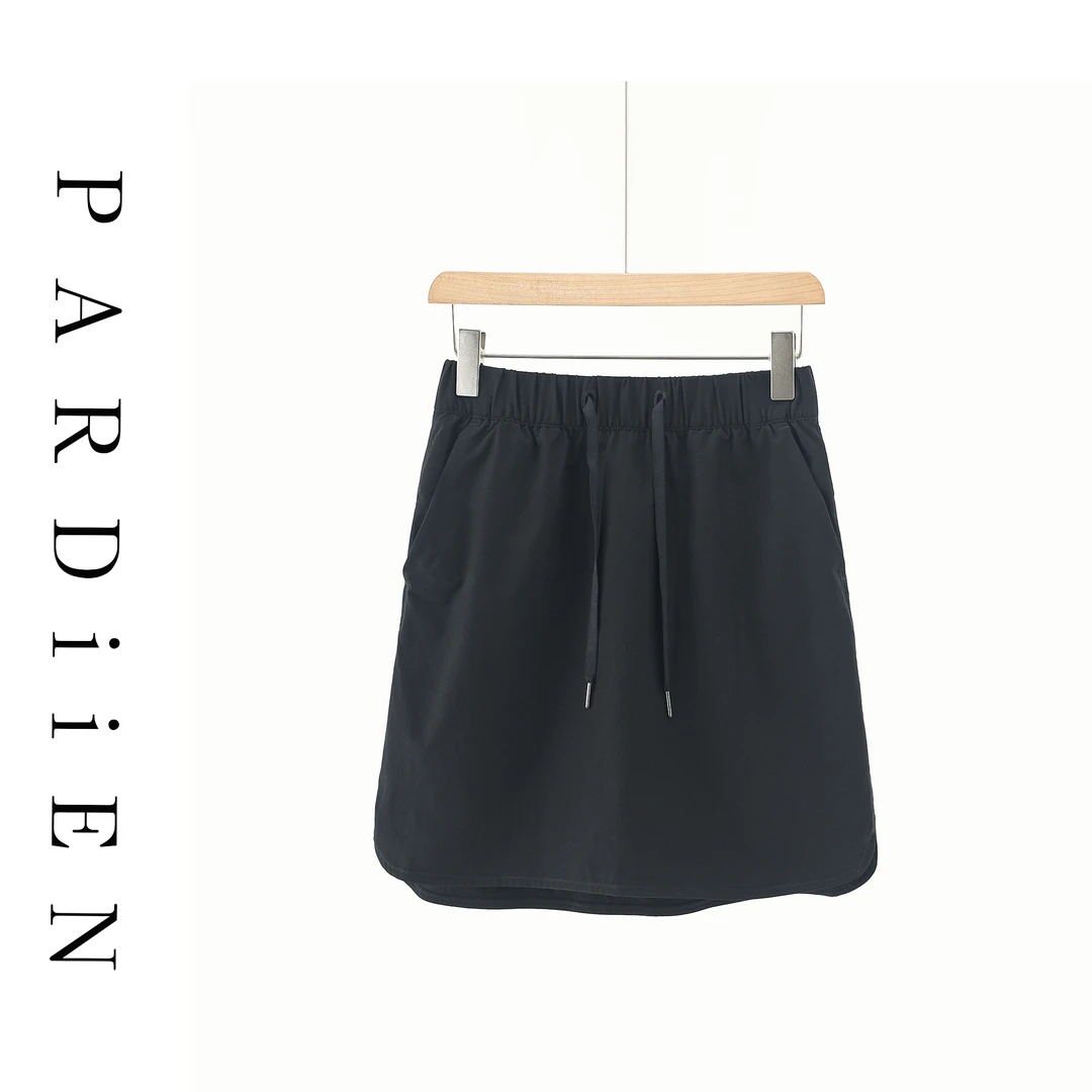 【北总严选】帕迪恩抽绳松紧腰一步短裙半身裙25PD-BQ0516