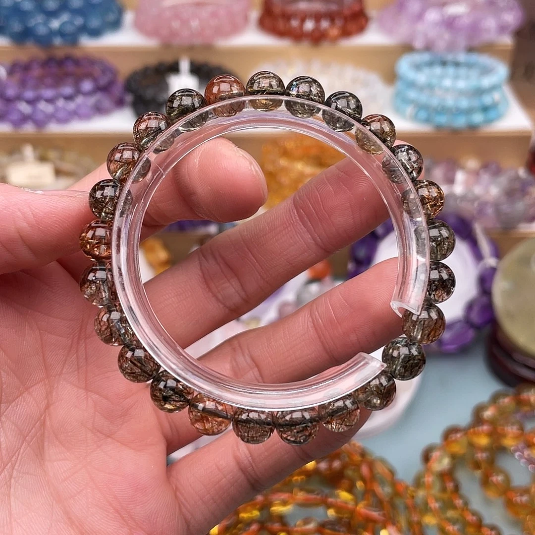 水晶手链未镶嵌黑金超七