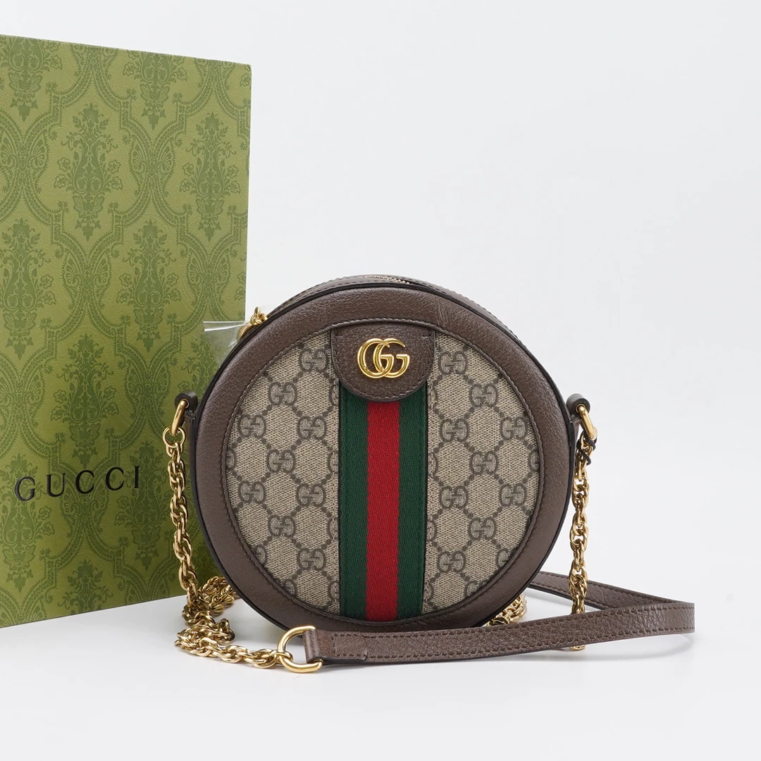 99新 GUCCI/古驰 【小清专属】ophidia圆饼小号/BG22004849/98