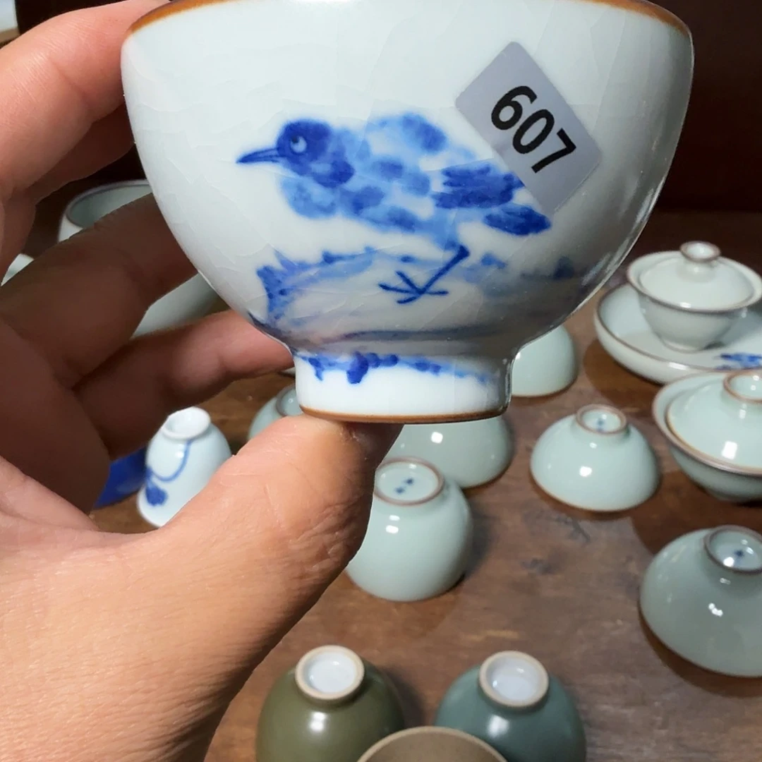 汝窑青花开片微瑕喜欢的可以拍