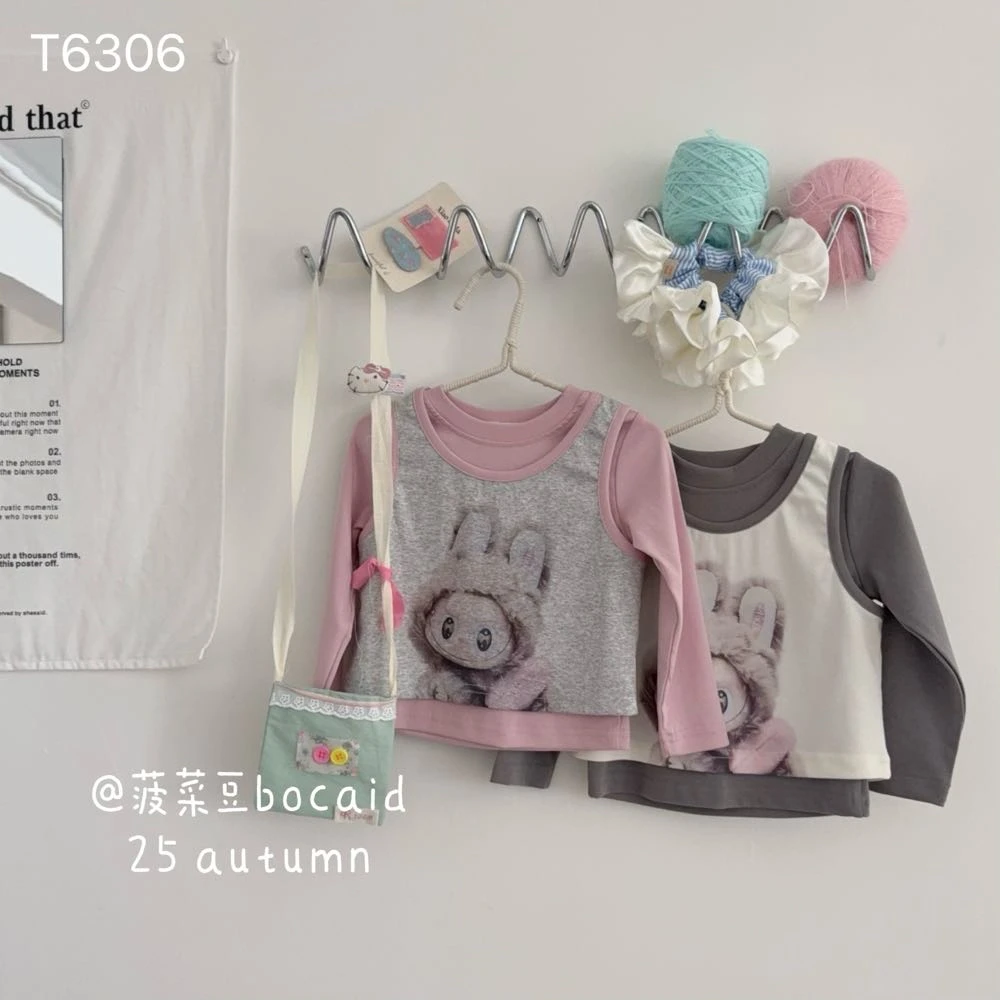 菠菜豆·25秋~卡通图案T恤T6306（汉服）
