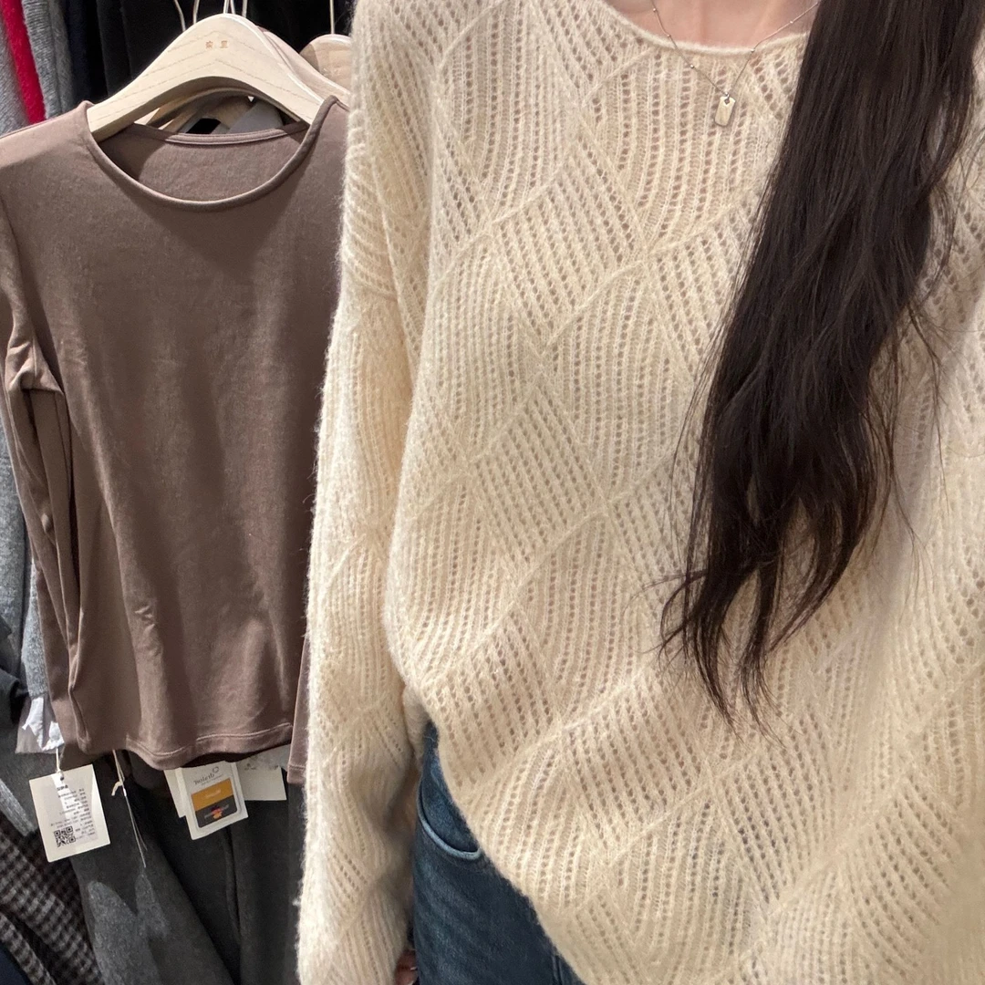 J-X627#里奈#【太好看！】韩系别致显瘦慵懒感上衣(福利）