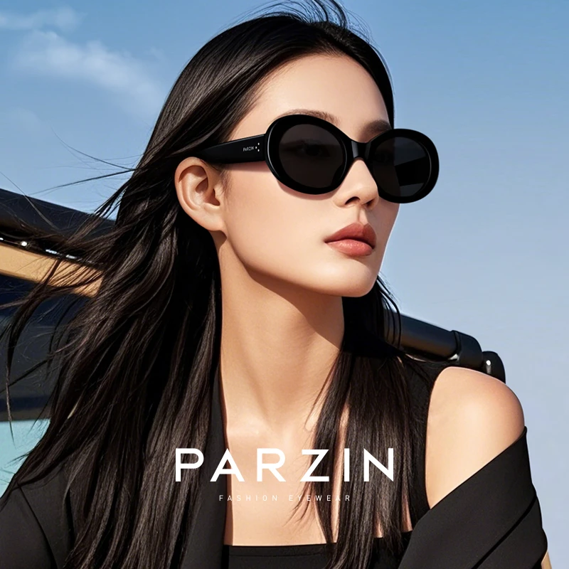 帕森新款墨镜偏光复古椭圆小框墨镜驾驶镜防紫外线PZ91512