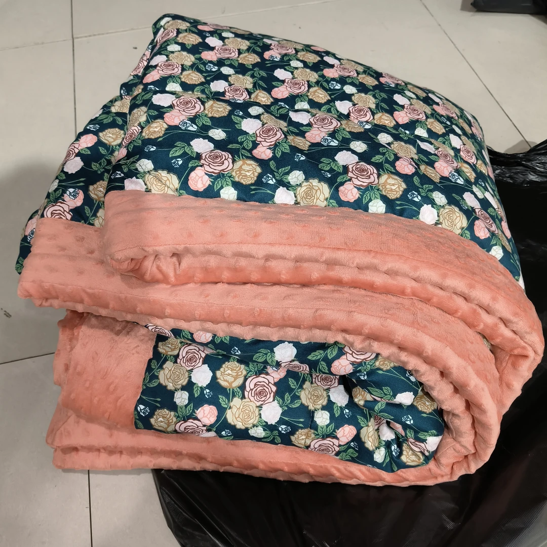 秋冬玫瑰花豆豆被-zx