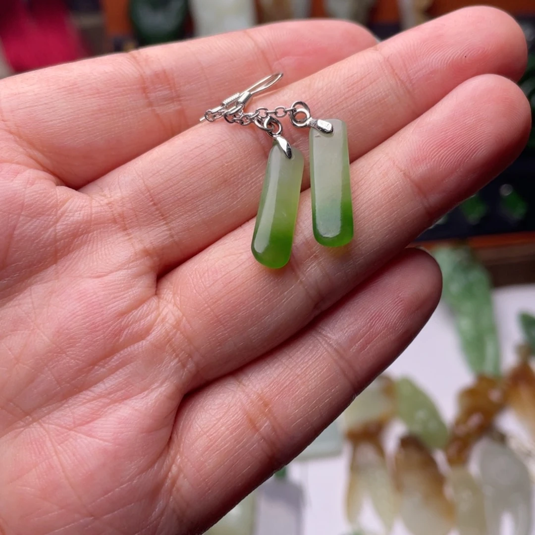 和田玉未镶嵌颈饰甜*