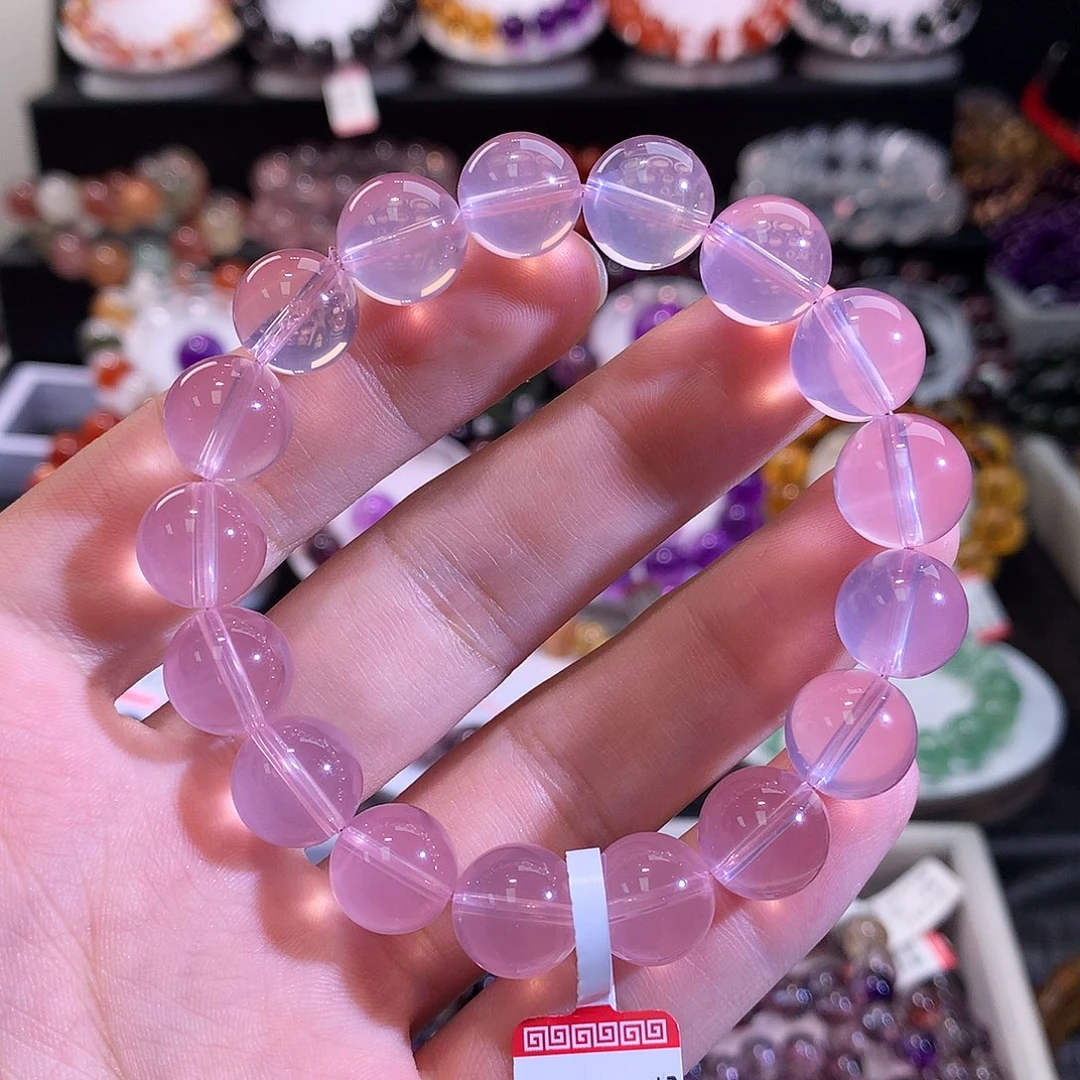 手链未镶嵌水晶老矿马粉11+