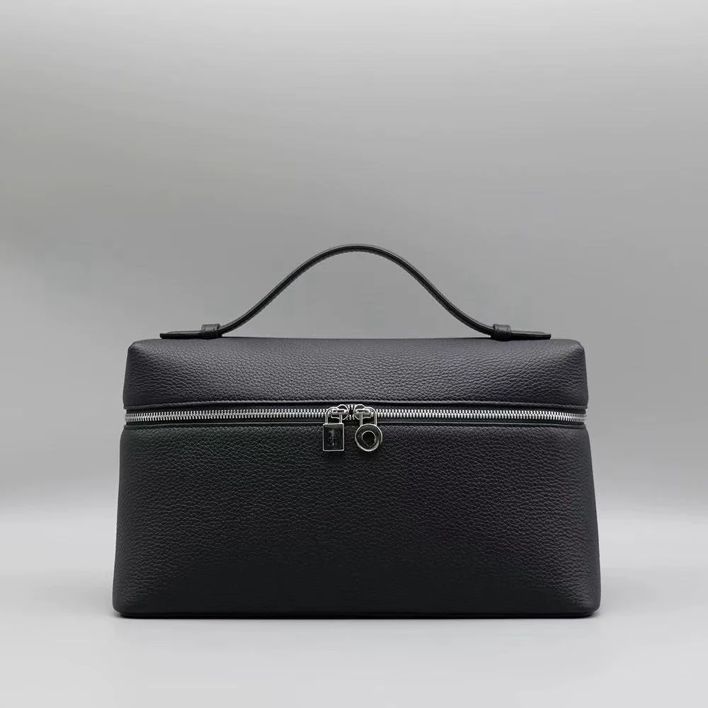 （L- P27）饭盒包进口原牛皮 内里羊皮钢五金女款 手拿斜挎包