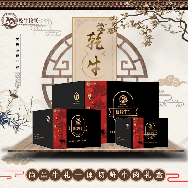 乾牛牧联尚品鲜牛肉礼盒，排酸牛肉牛霖牛腩里脊牛肋排，总重5000克