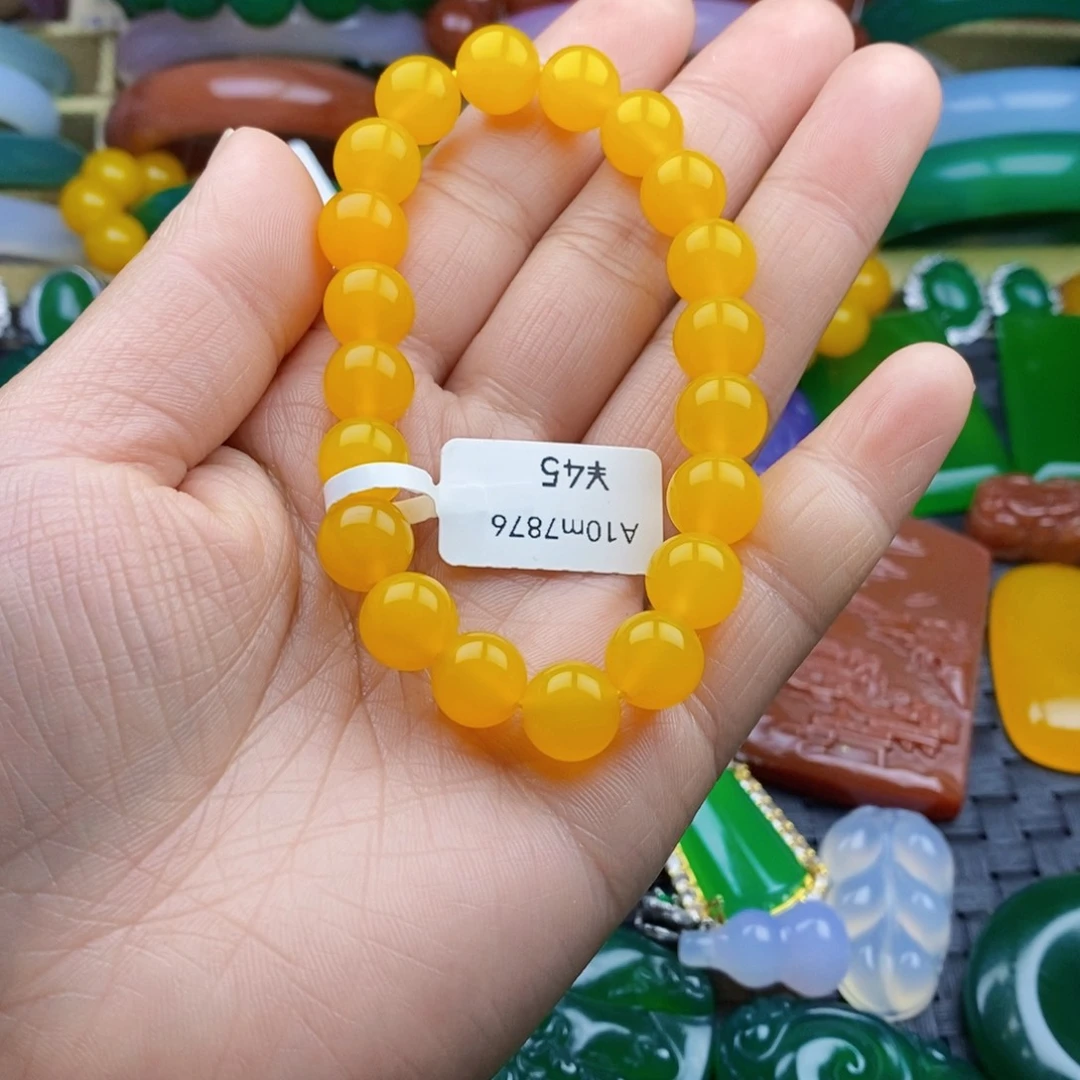 玛瑙/玉髓手链未镶嵌菜*?卡10