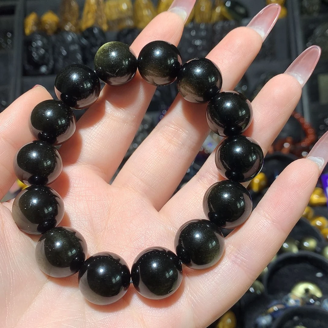 黑曜岩手链未镶嵌i****?