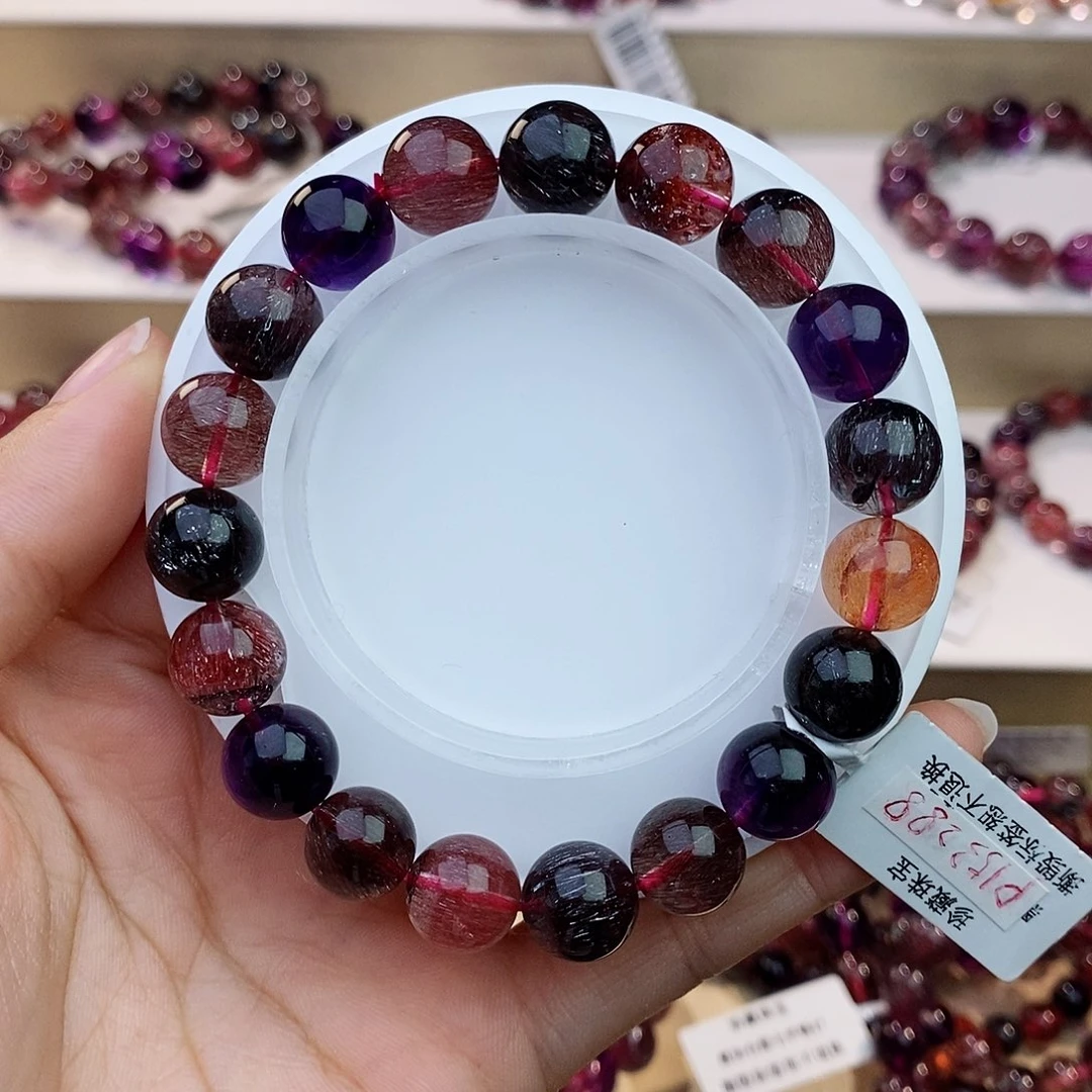 水晶未镶嵌手链黑加仑超七10+