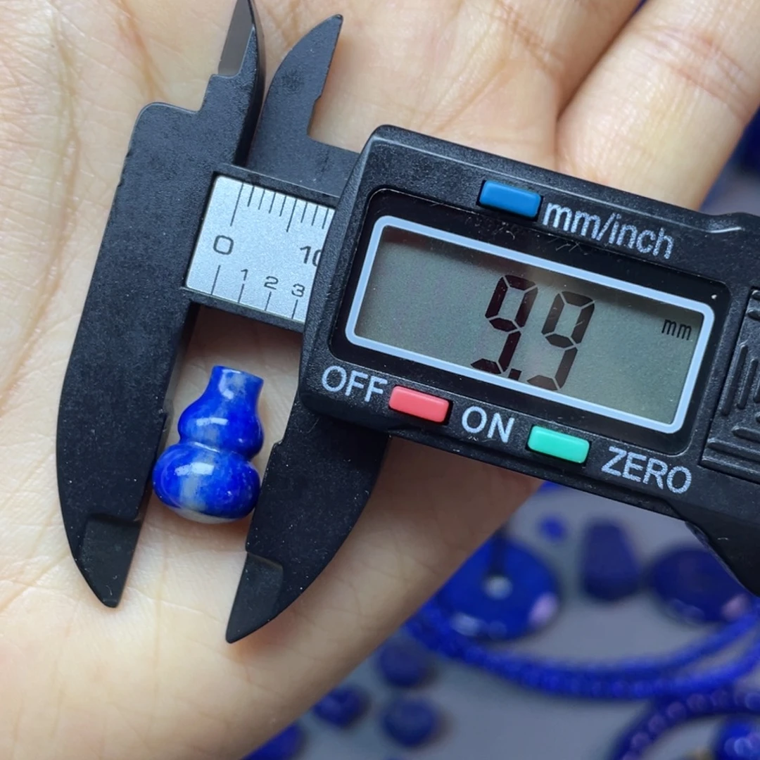 青金石未镶嵌9×14mm葫芦单珠配饰