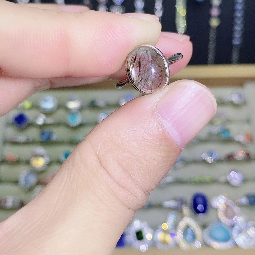 未镶嵌戒指水晶4555