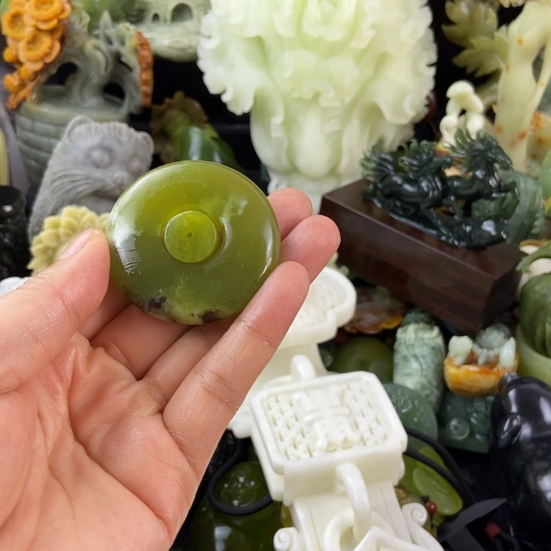 合金蛇纹石玉手把