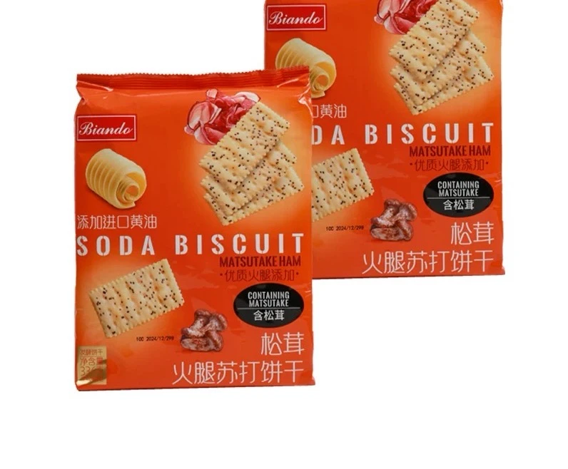 Biando黑松露苏打松茸味苏打饼干336g*2袋