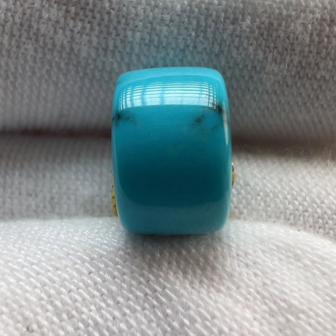 绿松石未镶嵌配饰9.7×6.3