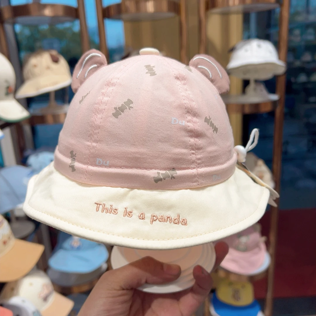 dudula/嘟嘟啦新生儿春夏季渔夫帽子纯棉透气薄款盆帽3699