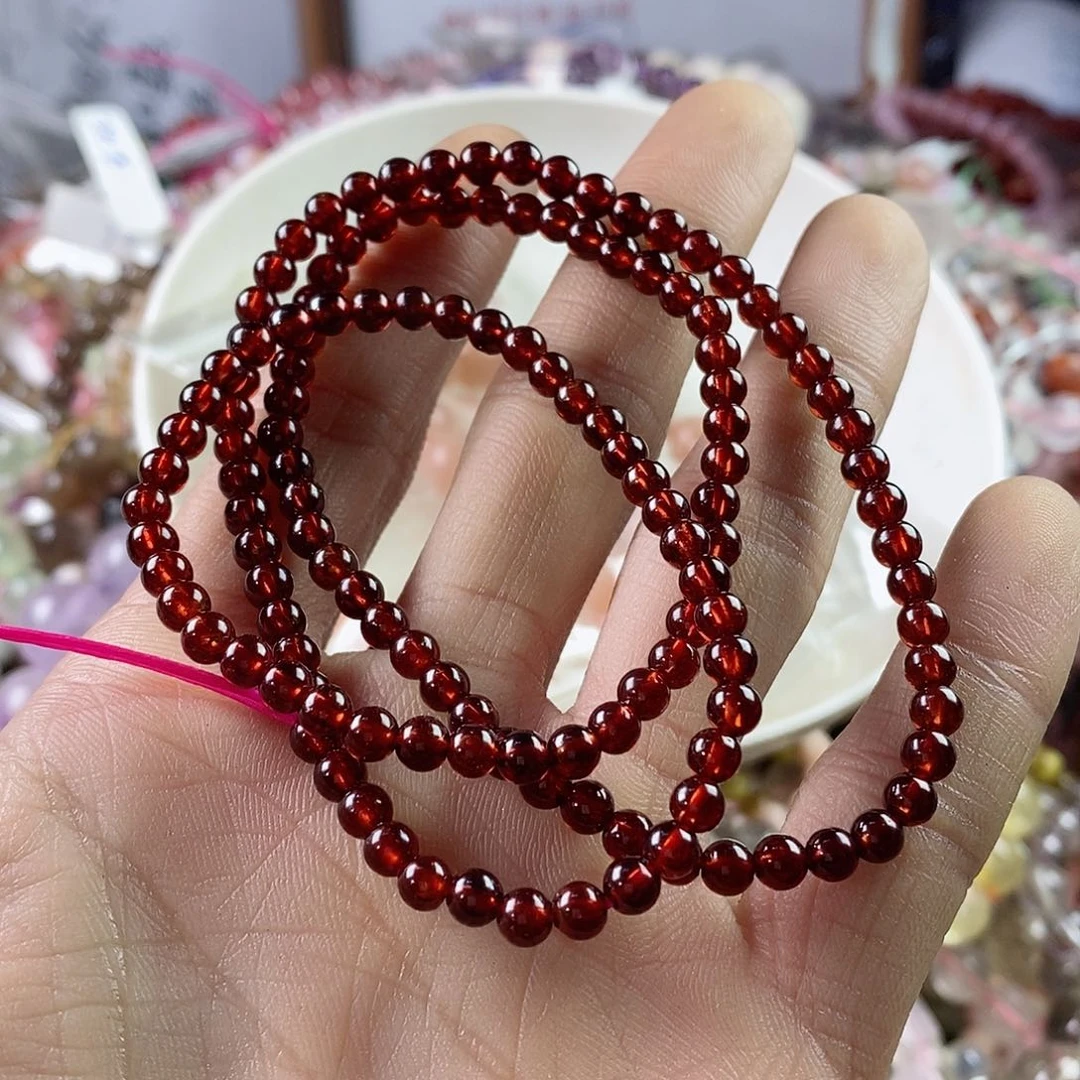 玛瑙/玉髓珠宝半成品合金糖*吞一条石榴石三圈A84