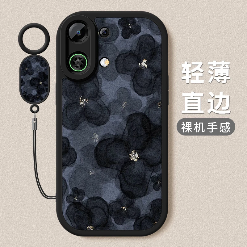 山茶花适用oppok13turbo手机壳turbopro新款小羊皮硅胶全包保护套