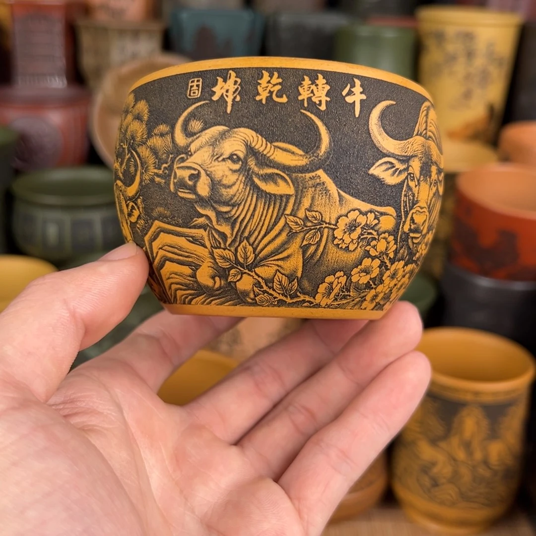 茶杯紫砂宜兴原矿紫砂杯