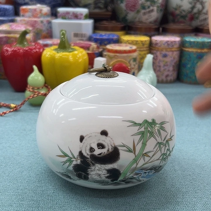 瓷片茶叶罐茶叶罐@@1242