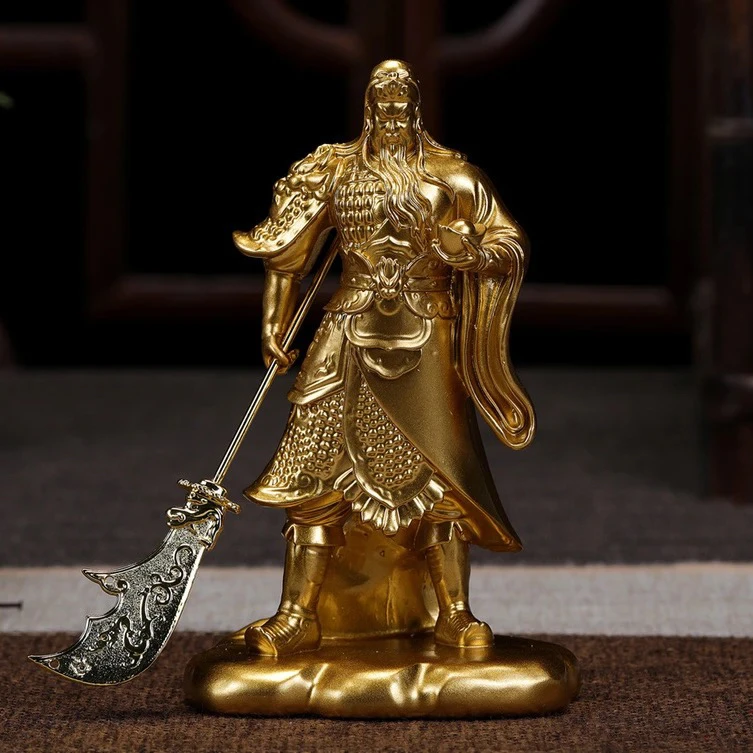 关羽陶瓷创意关二爷摆件家用居家车载工艺品送礼精品