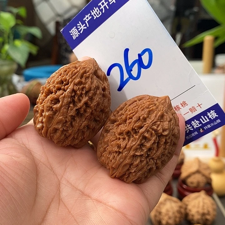 文玩核桃把件35手盘全品大蒜头260号