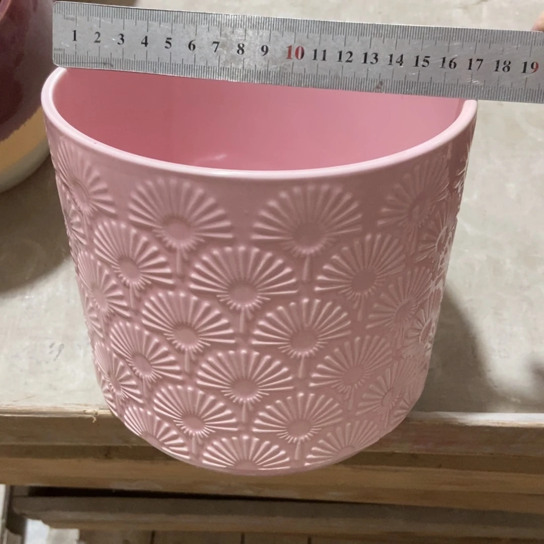 红陶高温陶瓷花盆